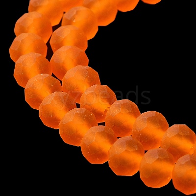Transparent Glass Beads Strands EGLA-A034-T8mm-MD25-1