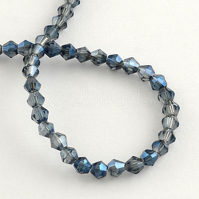 Electroplate Glass Bead Strands LS-EGLA-R094-4mm-13-1