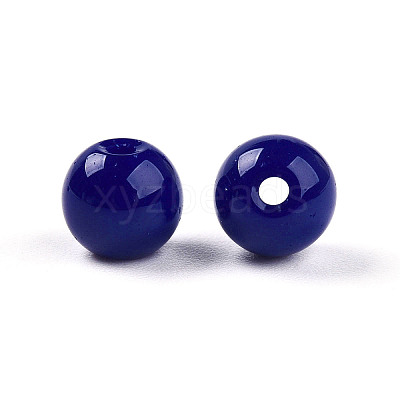 Opaque Solid Color Glass Beads GLAA-N007-6mm-A03-1