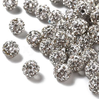 Pave Disco Ball Beads LS-RB-Q195-6mm-001-1