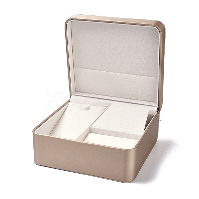 PU Leather Jewelry Set Boxes CON-Z005-02B-1