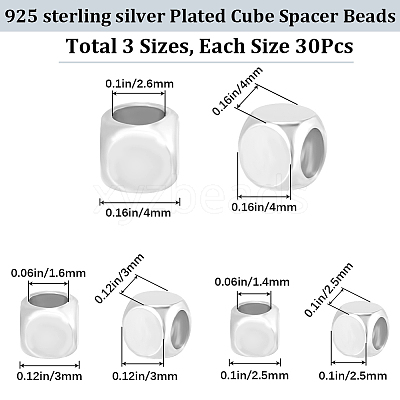 90Pcs 3 Styles Brass Beads KK-CN0003-31-1