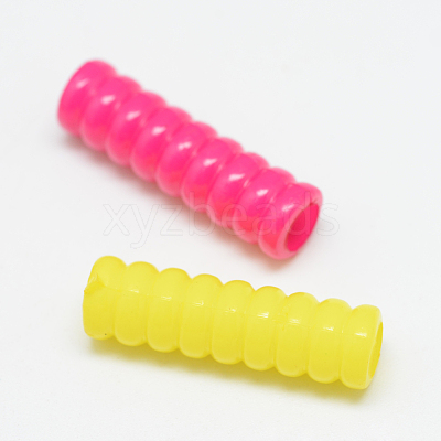 Opaque Acrylic Beads X-SACR-T082-M-1