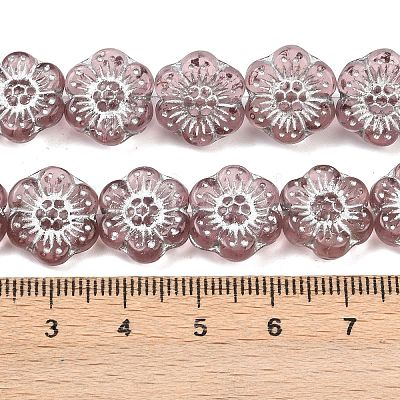 Czech Pressed Glass Beads GLAA-I061-32A-1