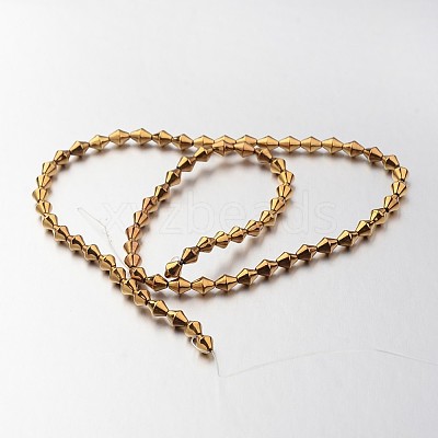 Electroplate Non-magnetic Synthetic Hematite Bead Strands G-F300-32-03-1