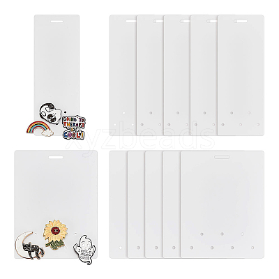 2Pcs 2 Styles Acrylic Badge Display Board AJEW-WH0554-59-1
