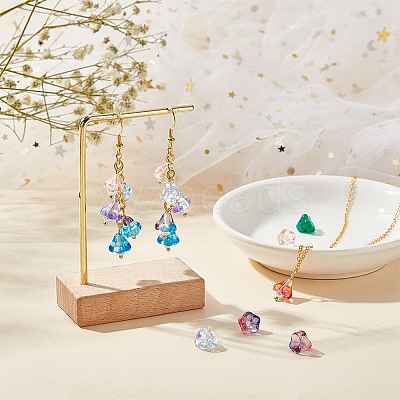 24Pcs 12 Colors Transparent Czech Glass Beads GLAA-SC0001-53-1