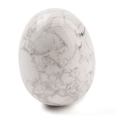 Natural Howlite Palm Stones LS-G-I367-04B-1