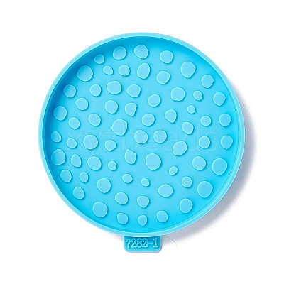 Flat Round Silicone Cup Mat Molds DIY-M039-01-1