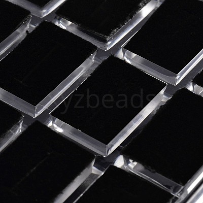 Cuboid Organic Glass Ring Display Boxes RDIS-N015-03-1