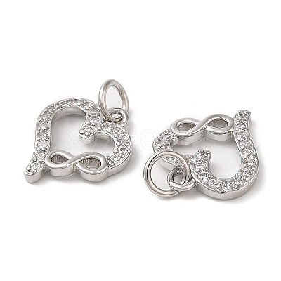 Eco-Friendly Brass Micro Pave Cubic Zirconia Pendants KK-M246-40P-1