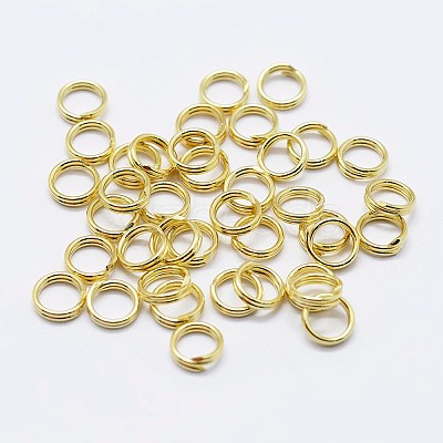 925 Sterling Silver Split Jump Rings STER-F036-01G-0.6x7mm-1