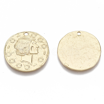 Brass Pendants KK-R126-026G-NF-1