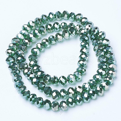 Electroplate Glass Beads Strands EGLA-A034-T4mm-C03-1