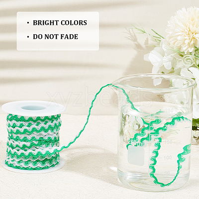 15M Polyester Wavy Fringe Trim Ribbon OCOR-GF0003-04C-1