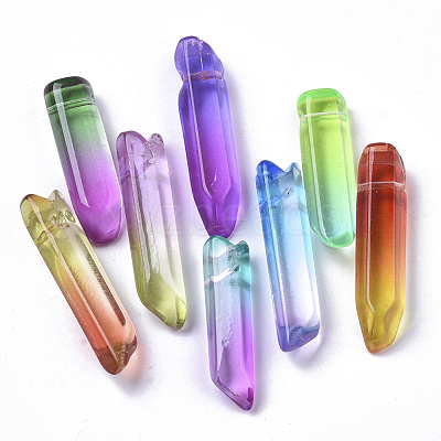 Two Tone Glass Beads GLAA-S167-13-1