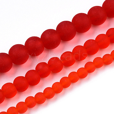 Transparent Glass Beads Strands GLAA-T032-T6mm-MD09-1
