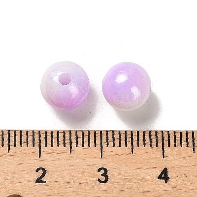 Opaque Acrylic Beads OACR-Z016-01A-10-1