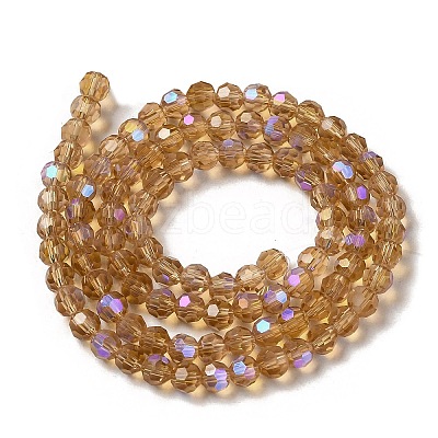 Electroplate Transparent Glass Beads Strands LS-EGLA-A035-T4mm-L17-1