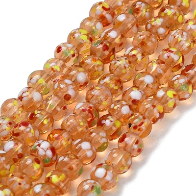 Handmade Lampwork Beads Strands LAMP-H071-01A-05-1