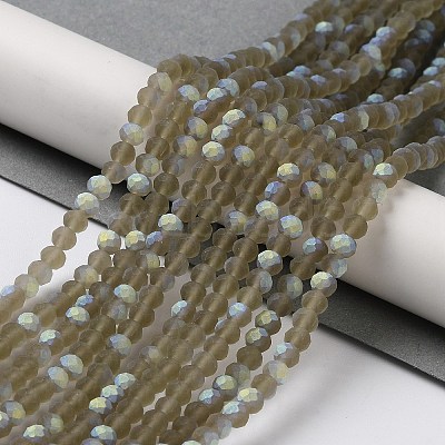 Transparent Glass Beads Strands X1-EGLA-A034-T4mm-MB16-1