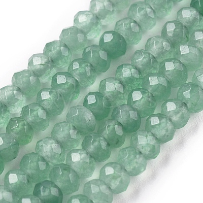 Dyed Natural Malaysia Jade Rondelle Beads Strands G-E316-2x4mm-40-1