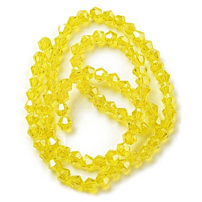 Transparent Electroplate Glass Beads Strands GLAA-F029-2mm-C21-1