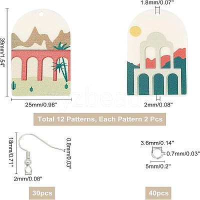 DIY Dangle Earring Making Kits DIY-NB0005-18-1