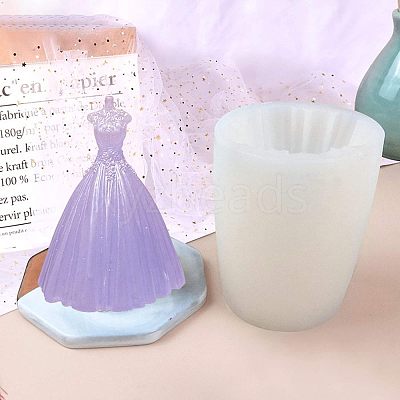 Wedding Dress Food Grade Silicone Molds Kits DIY-OC0003-20-1
