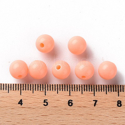 Opaque Acrylic Beads X-MACR-S370-C8mm-A33-1