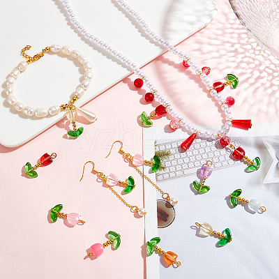 Handmade Lampwork Pendants PALLOY-AB00219-1