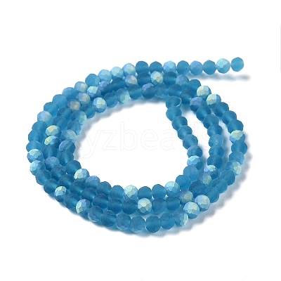 Transparent Glass Beads Strands EGLA-A044-T1mm-MB27-1