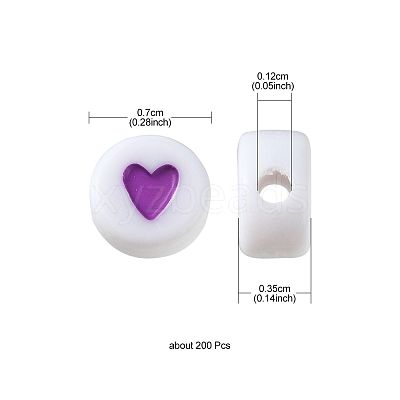 Opaque Acrylic Beads LS-X1-MACR-N008-57D-1