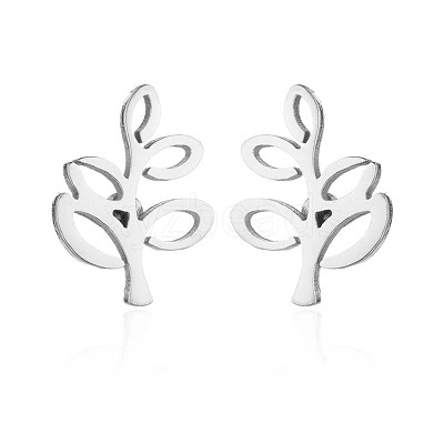 304 Stainless Steel Stud Earrings WGE2D60-02-1