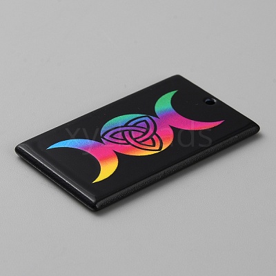 Printed Acrylic Pendants OACR-WH0036-23H-1