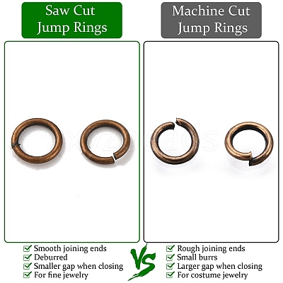 Brass Saw Cut Open Jump Rings KK-G514-01L-R-1