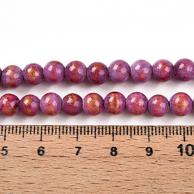 Natural Mashan Jade Beads Strands G-A255-A01-02M-1