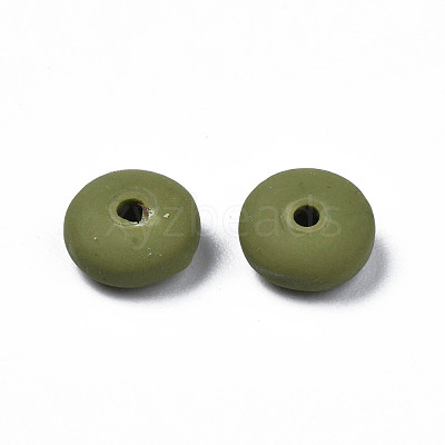 Handmade Polymer Clay Beads Strands CLAY-N008-008W-1