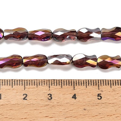 Electroplate Glass Beads Strands EGLA-P066-01A-AB13-1