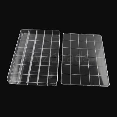 30 Compartments Rectangle Plastic Bead Storage Containers CON-Q025-03-1
