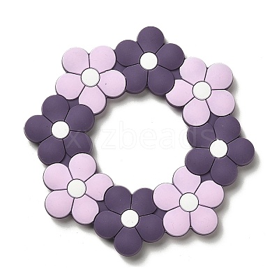 Flower Silicone Focal Beads SIL-R145-01C-1