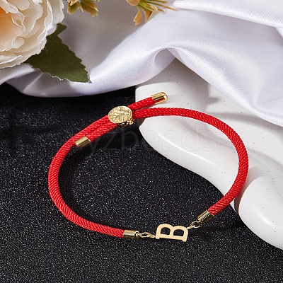 1Pc Adjustable Nylon Cord Slider Bracelets for Women BJEW-LP0001-32B-02-1