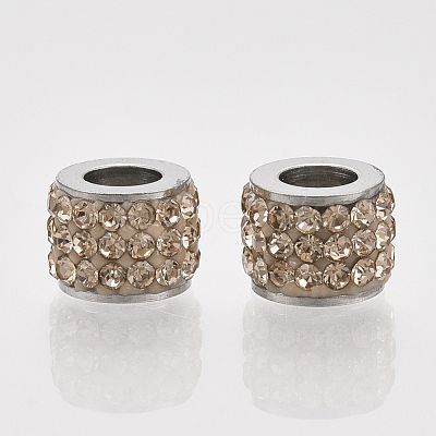 201 Stainless Steel Beads STAS-T050-007J-1
