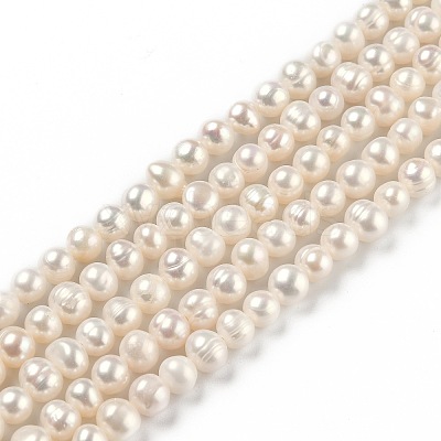 Natural Cultured Freshwater Pearl Beads Strands PEAR-L033-05C-1