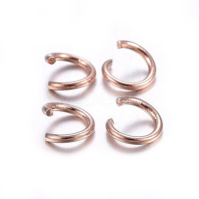 304 Stainless Steel Open Jump Rings STAS-O107-06RG-B-1
