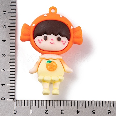 Girl Doll PVC Plastic Pendants KY-S172-12B-1