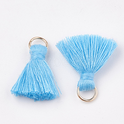 Polycotton(Polyester Cotton) Tassel Pendant Decorations X-FIND-S280-10-1