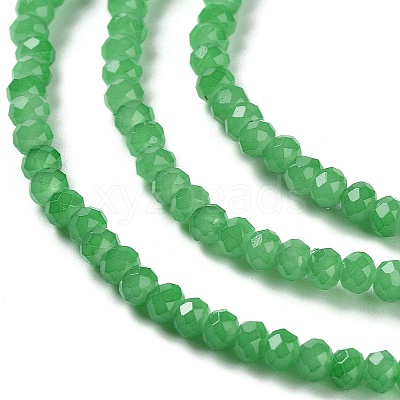 Baking Paint Imitation Jade Glass Bead Strands DGLA-A034-J2MM-A10-1