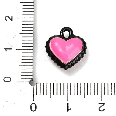 Two-Tone Alloy Enamel Pendants AL-CBA5AB7-03B-1