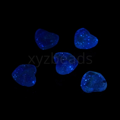 UV Plating Luminous Transparent Acrylic Beads OACR-C001-06-1